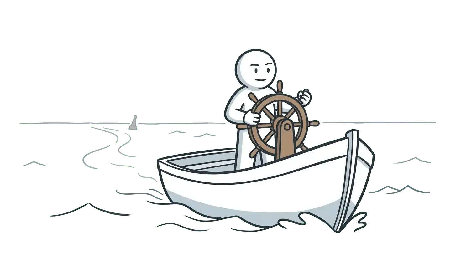 Illustration of a product owner balancing user insight with product decision-making